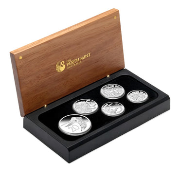 2009 Australian Decimal Pattern 5 Coin Silver Proof Set