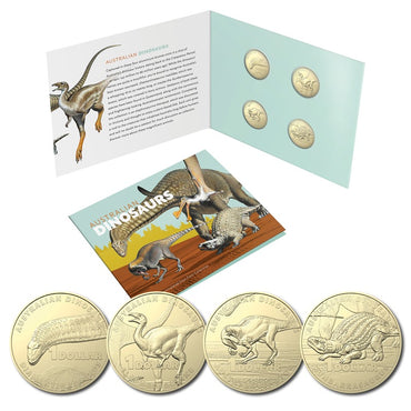 $1 2022 Dinosaurs 4 Coin UNC Set