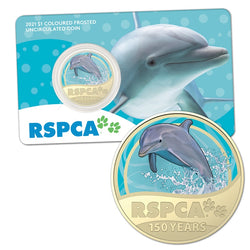 $1 2021 RSPCA 150th Anniversary UNC - Dolphin