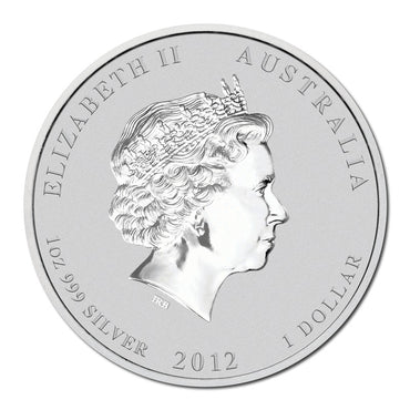 2012 Year of the Dragon 1oz Silver Lion Privy Mark UNC