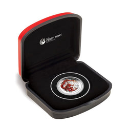 2012 Year of the Dragon Coloured Silver Proof