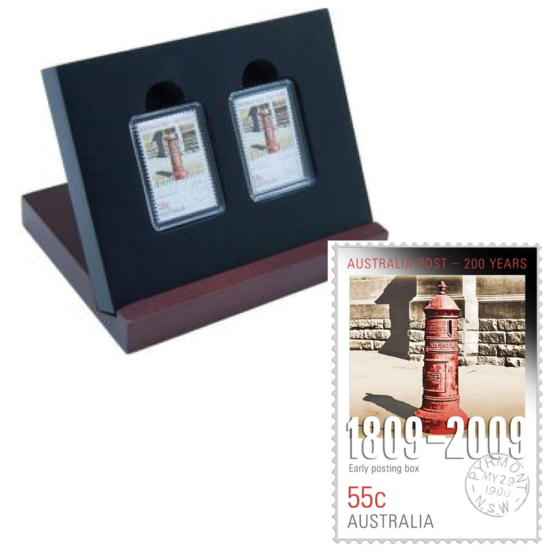 2009 Australia Post Early Posting Box Stamp/Coin 1/2oz Silver Proof Set