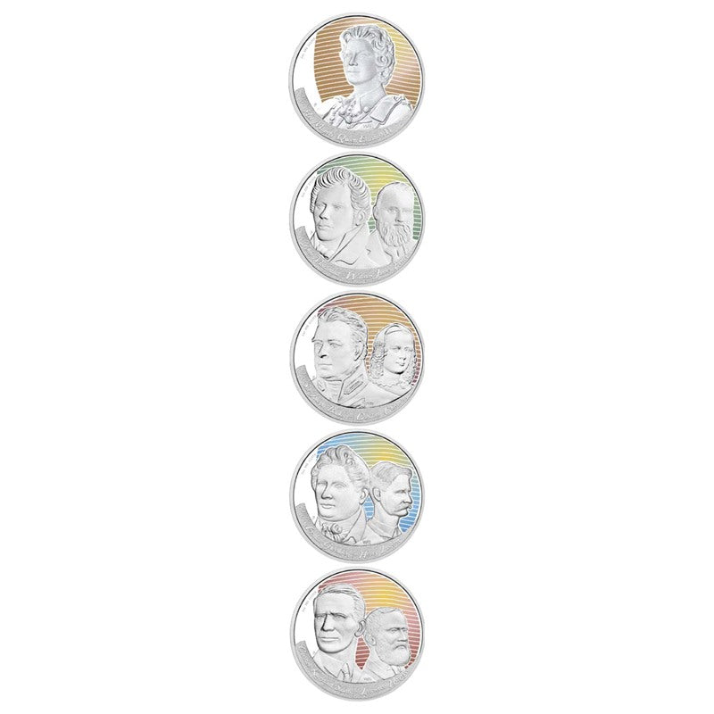 2006 Figures of Note 1oz Silver 5 Coin Set