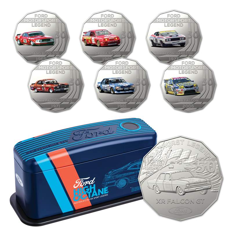 50c 2018 Ford High Octane 7 Coin Collection - Wynyard Coin Centre – M.R ...