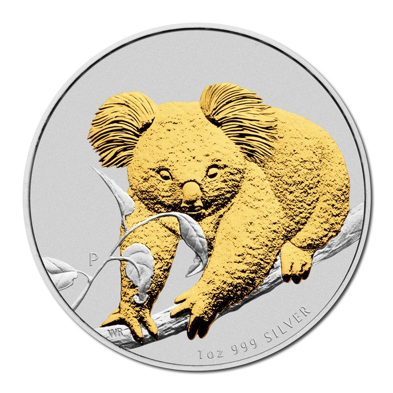 2010 Koala Gilded 1oz Silver