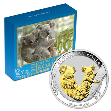 2011 Koala Gilded 1oz Silver