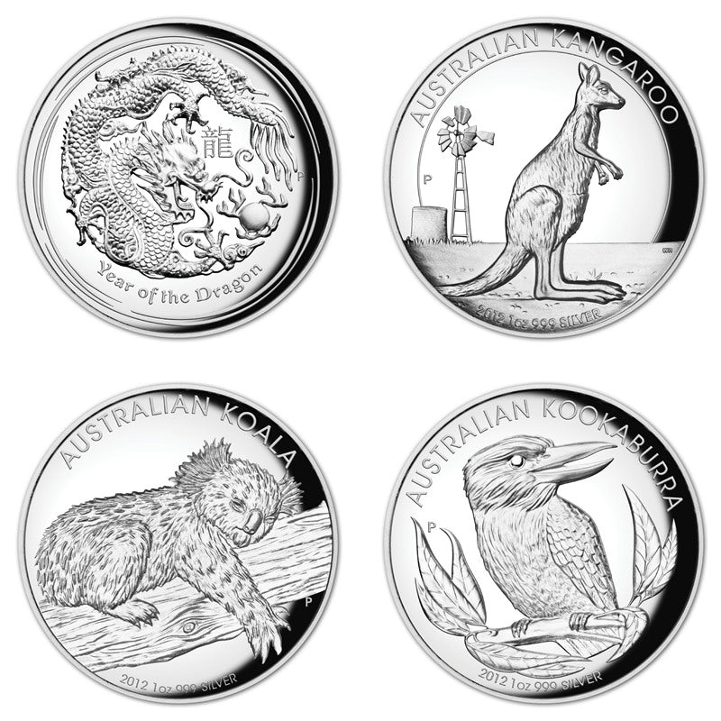 2012 High Relief Silver 4 Coin Proof Set