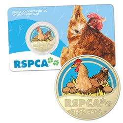 $1 2021 RSPCA 150th Anniversary UNC - Layer Hen