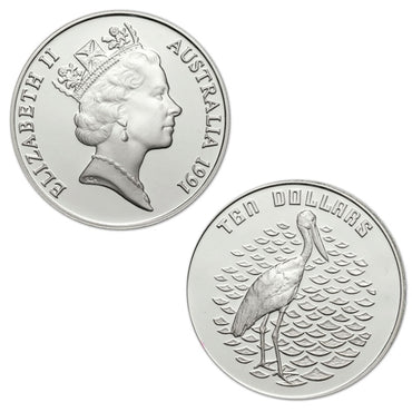 $10 1991 Jabiru Silver Proof