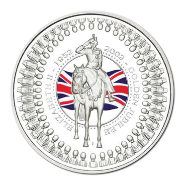 2002 QEII Accession Golden Jubilee 1oz Silver Proof