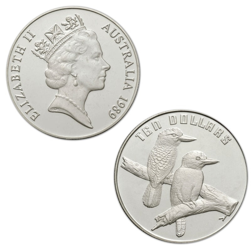 $10 1989 Kookaburras Silver Proof