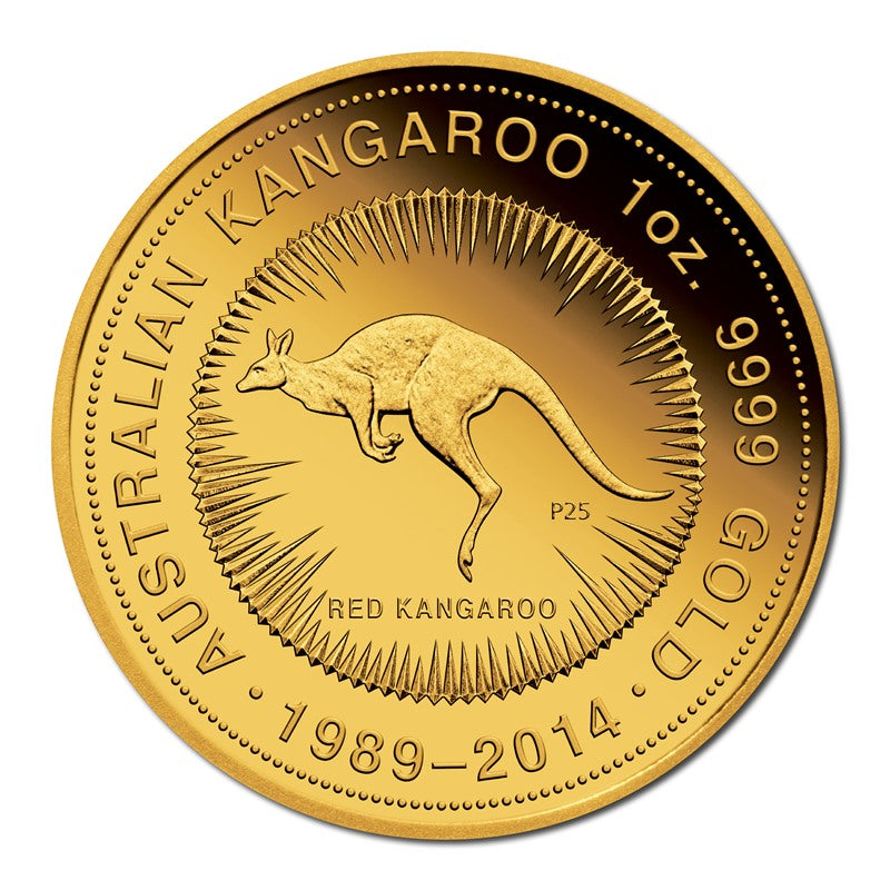 Australia 2014 Kangaroo 25th Anniversary 1oz Gold Proof