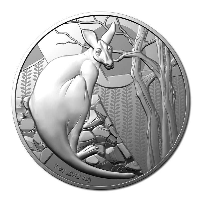 $1 2022 Kangaroo 1oz Silver Frosted UNC