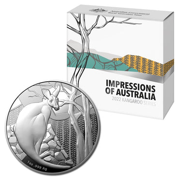 $1 2022 Kangaroo 1oz Silver Proof