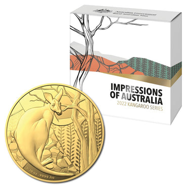 $10 2022 Kangaroo 1/10oz Gold Proof