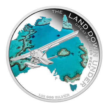 2014 Land Down Under - Great Barrier Reef 1oz Silver
