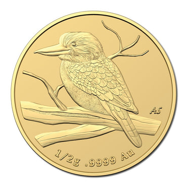 $5 2022 Mini Kookaburra 0.5g Gold Frosted UNC