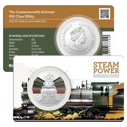 50c 2022 Australian Steam Trains 7 Coin Set