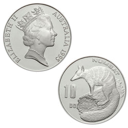 $10 1995 Numbat Piedfort Silver Proof