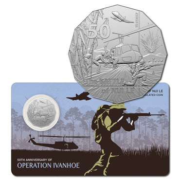 50c 2021 Battle of Nui Le UNC