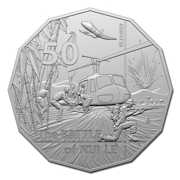 50c 2021 Battle of Nui Le UNC