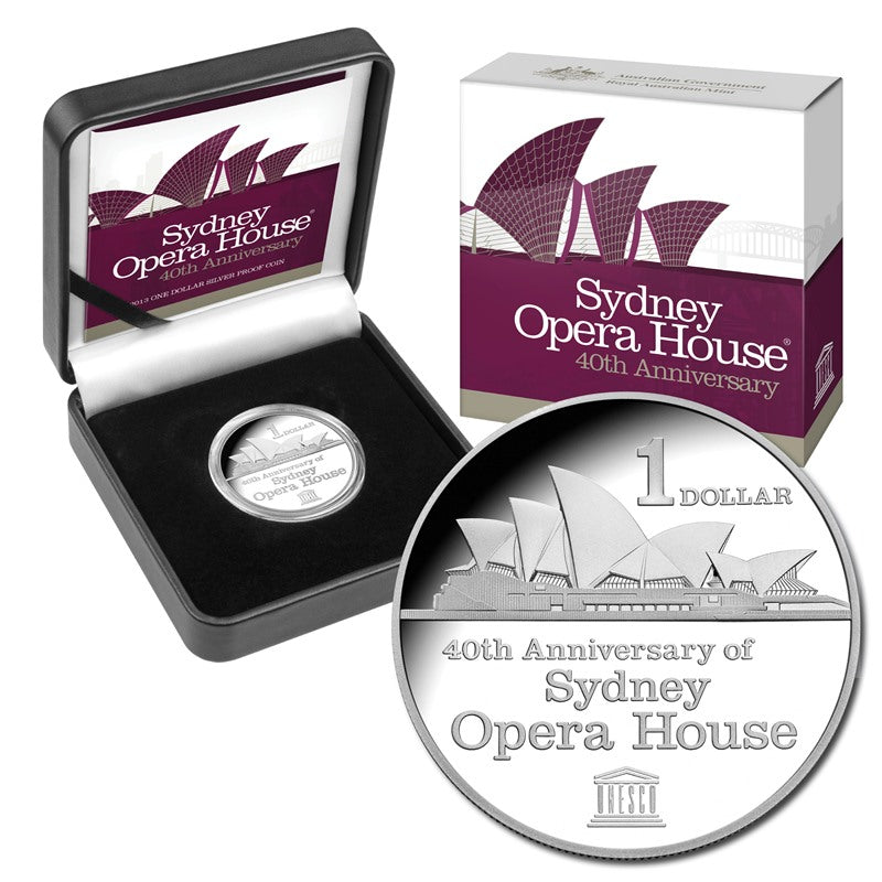 $1 2013 Opera House Silver Proof
