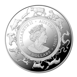 $30 2021 Year of the Ox 1 Kilo Silver Proof