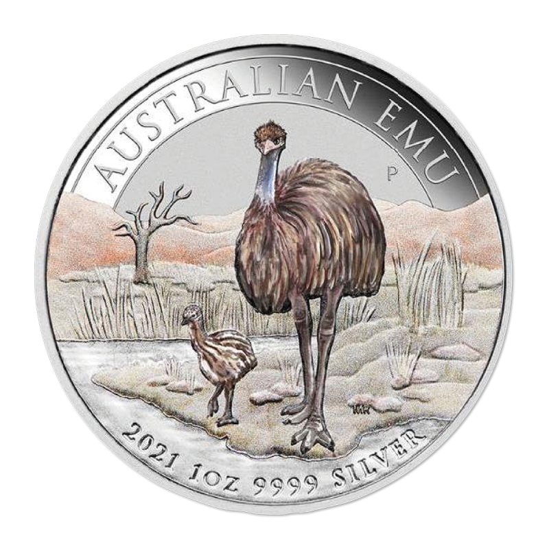 2021 Emu Coloured 1oz Silver Proof - Melbourne ANDA Expo