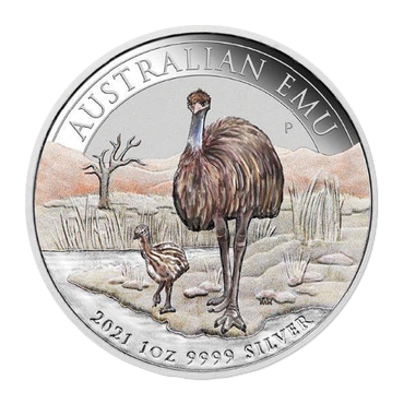 2021 Emu Coloured 1oz Silver Proof - Melbourne ANDA Expo