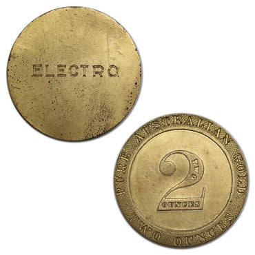 Australia (1853) Port Phillip Kangaroo Office 2oz Gilded Copper Electrotype