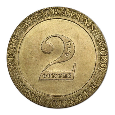 Australia (1853) Port Phillip Kangaroo Office 2oz Gilded Copper Electrotype