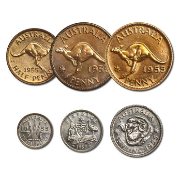 Australia 1955-1963 Complete 55 Coin Proof Set