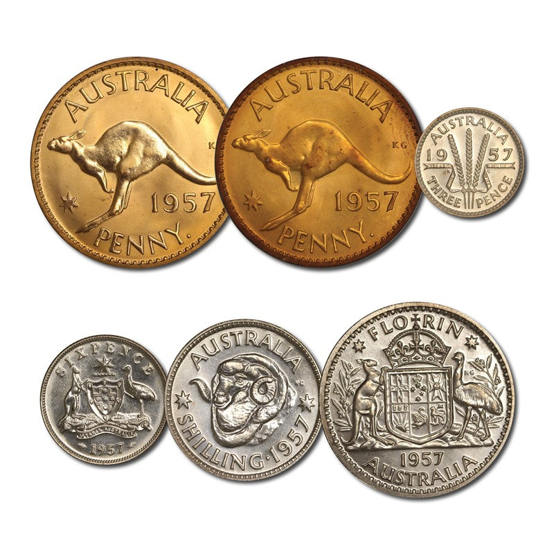Australia 1955-1963 Complete 55 Coin Proof Set