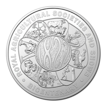 $5 2022 Bicentenary of the Royal Agricultural Societies & Shows Silver Proof