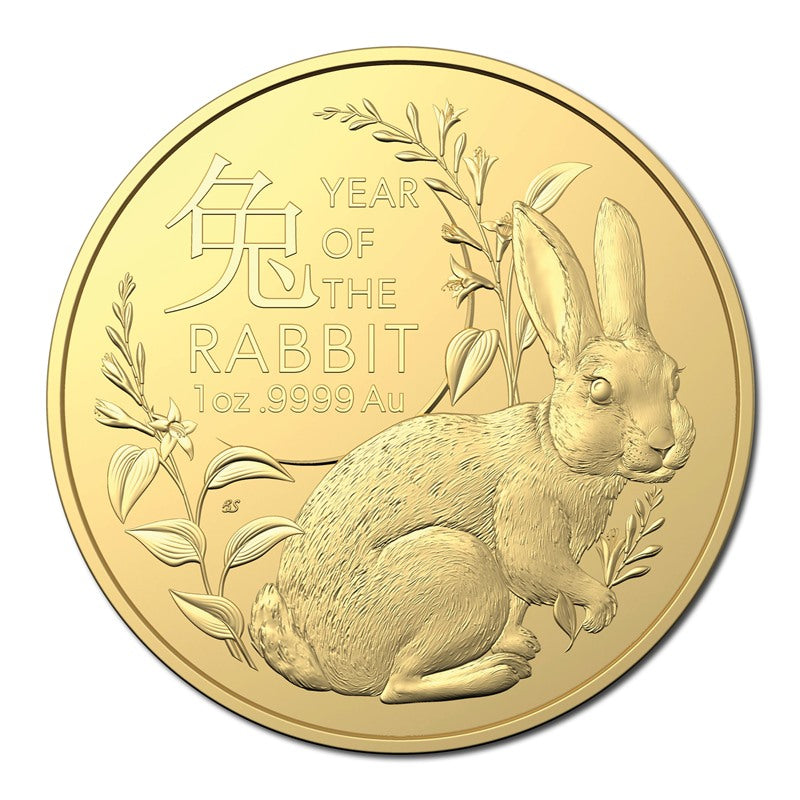 $100 2023 Year Of The Rabbit 1oz Gold UNC - RAM