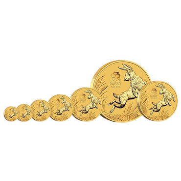 2023 Year of the Rabbit Gold Coins UNC