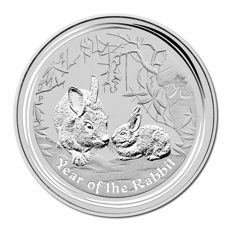 2011 Year of the Rabbit 1/2oz Silver UNC