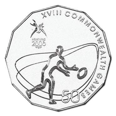 50c 2006 Commonwealth Games - Rugby 7's Carded UNC