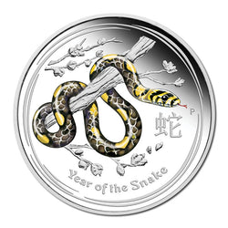 2013 Year of the Snake Coloured 1oz Silver Proof