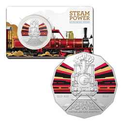 50c 2022 Australian Steam Trains 7 Coin Set