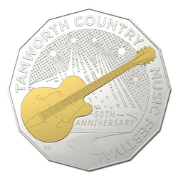 50c 2022 Tamworth Country Music Festival Silver Gold Plated Proof