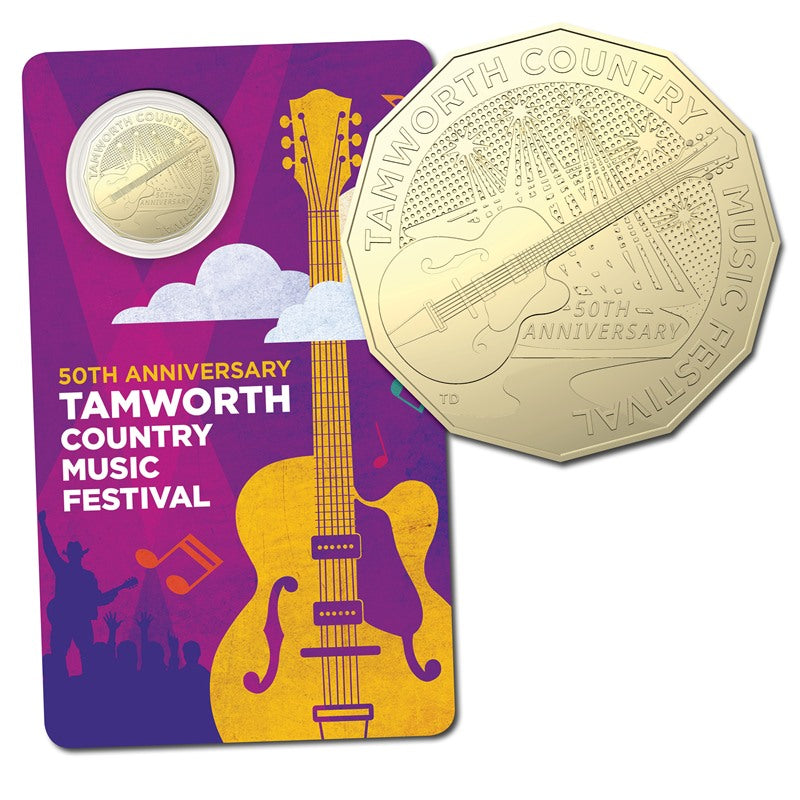 50c 2022 Tamworth Country Music Festival Al/Bronze UNC