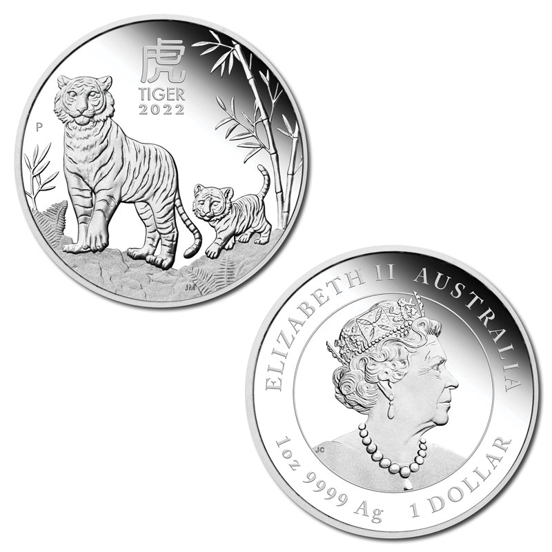 Australia 2022 Year of the Tiger Silver Proof Coins