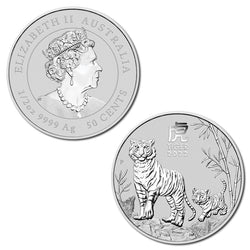 2022 Year of the Tiger Silver Coins UNC