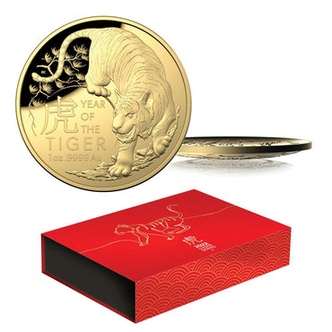 $100 2022 Year of the Tiger 1oz Gold Proof Domed
