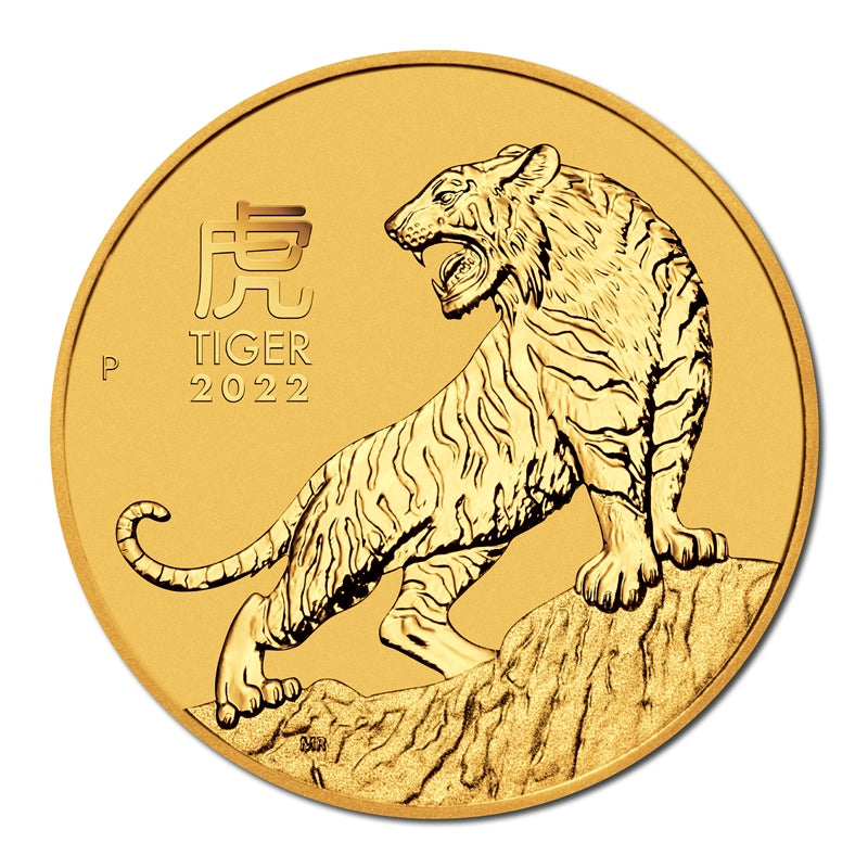 2022 Year of the Tiger Gold Coins UNC