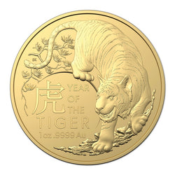 $100 2022 Year Of The Tiger 1oz Gold UNC - RAM