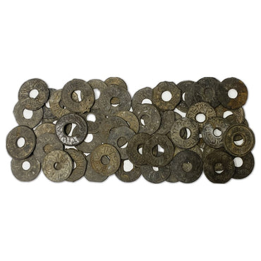 Netherlands East Indies (Indonesia) 1784-1790 Tin Pitis VG-F