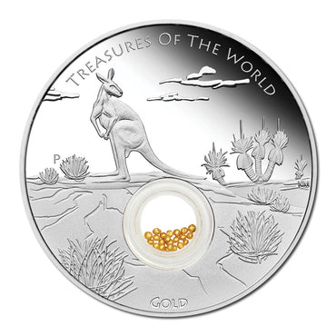 2014 Treasures of the World - Australia 1oz Silver Locket Coin
