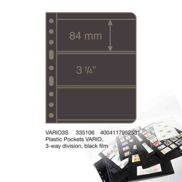 Vario Banknote Page Black - Pack of 5